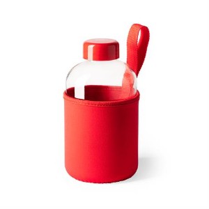 sticla apa 600ml neopren rosu bi4098 1