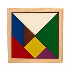 tangram puzzle lemn 7 piese ju0111 1