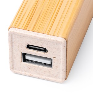 baterie externa bambus fibra grau pb1289 1