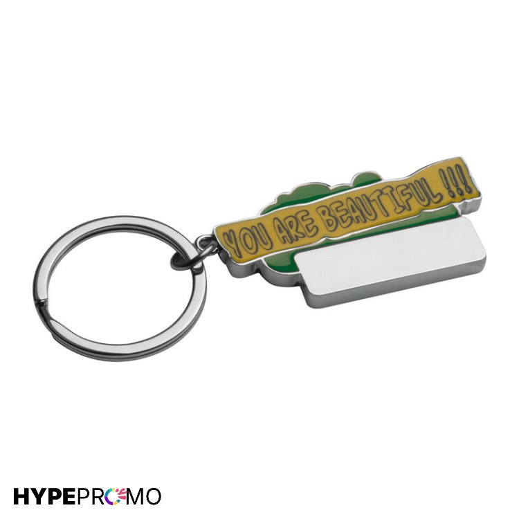 breloc metalic personalizat verde 93503 1