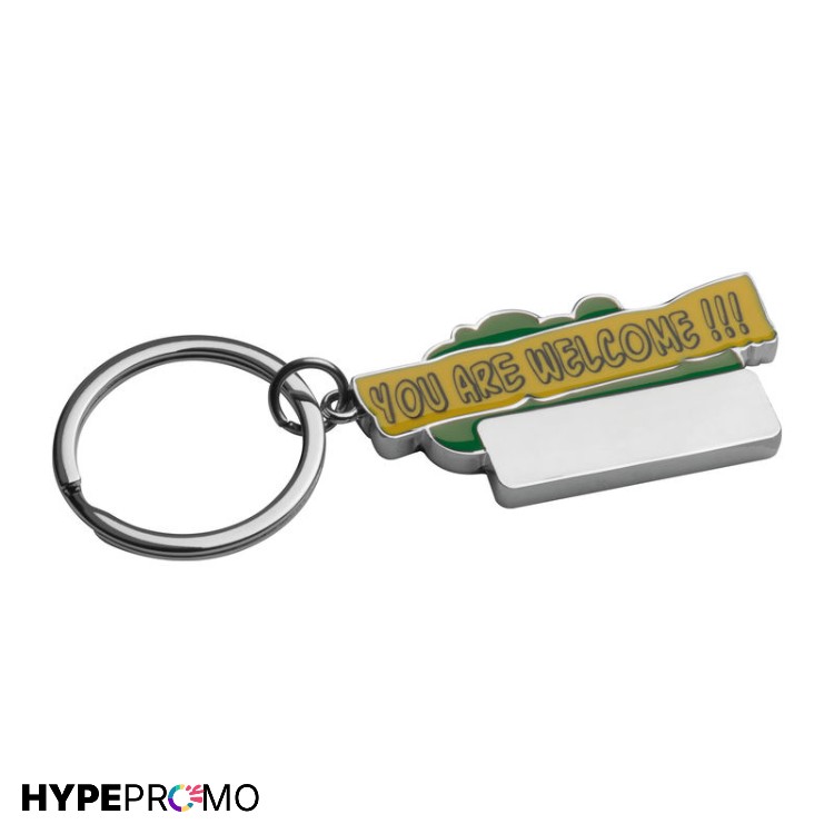 breloc metalic personalizat verde 93506 1 breloc metalic personalizat verde 93506 1