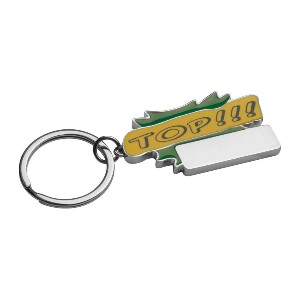 breloc metalic personalizat verde 93507 1